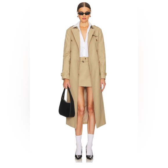 SANS FAFF New York Trench Coat in Camel - Picture 1 of 17